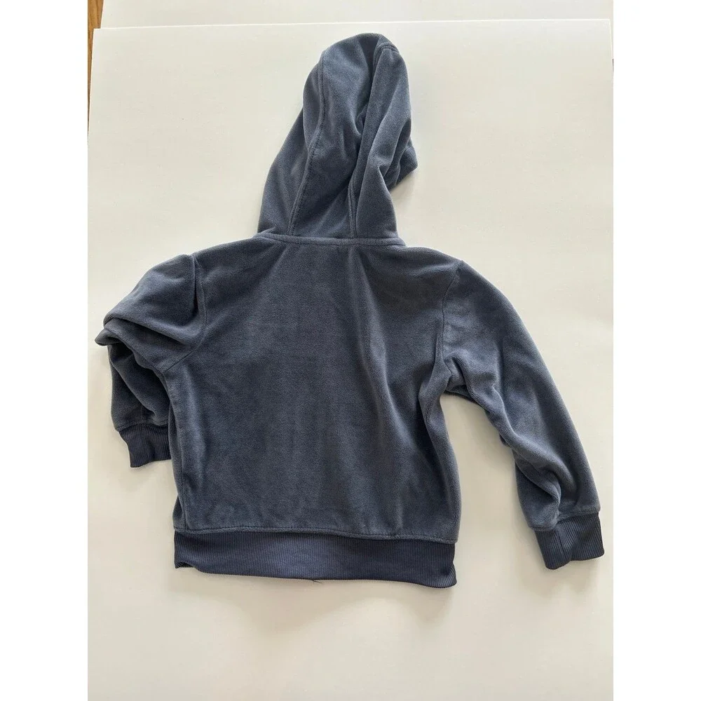 Jordan Essentials Kids Full-Zip Fleece Hoodie - Heather Blue size 24 months